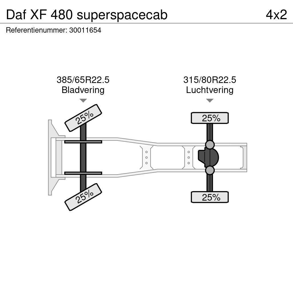 DAF XF 480 superspacecab Тягачі