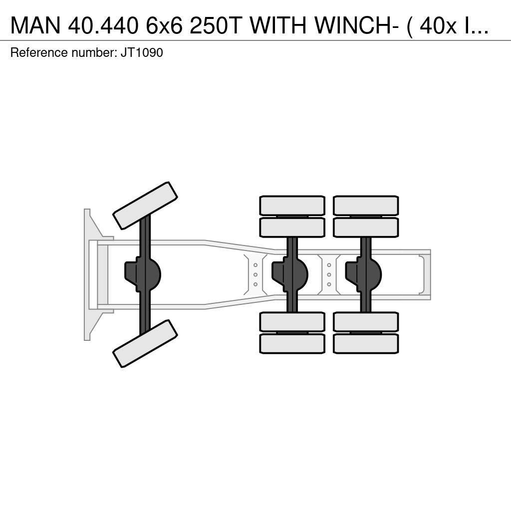 MAN 40.440 6x6 250T WITH WINCH- ( 40x IN STOCK) - TORQ Тягачі