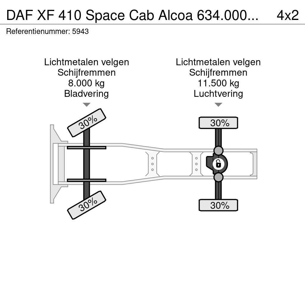 DAF XF 410 Space Cab Alcoa 634.000KM NEW ad-blue pump Тягачі