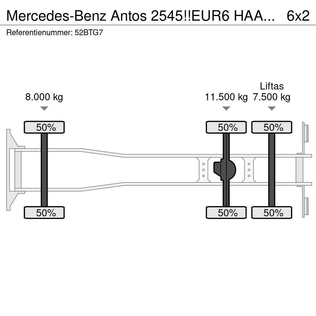 Mercedes-Benz Antos 2545!!EUR6 HAAK/ABROLLKIPPER!!KNICKARM!! Вантажівки з гаковим підйомом