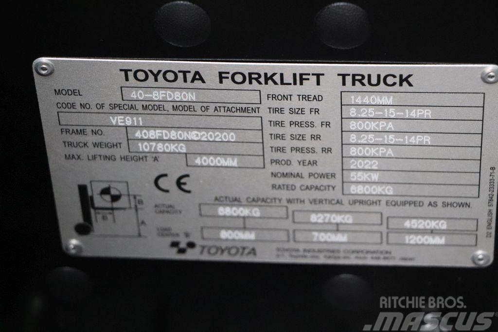 Toyota 40-8FD80N Дизельні навантажувачі