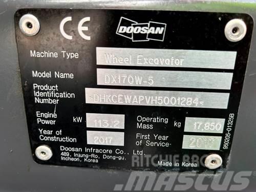 Doosan DX170W-5 Колісні екскаватори
