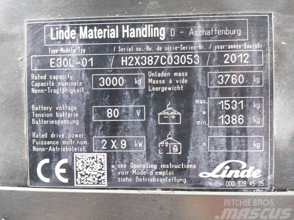 Linde E30L-01 Електронавантажувачі