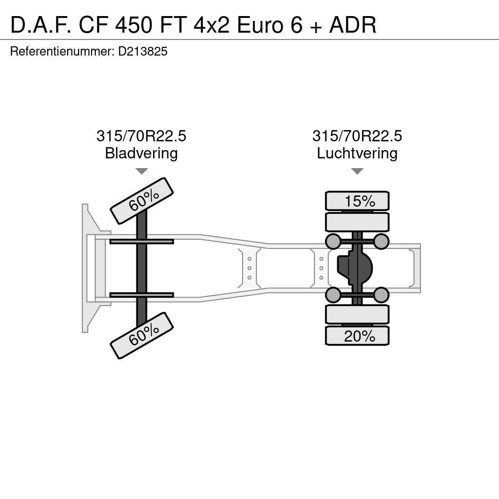 DAF CF 450 FT 4x2 Euro 6 + ADR Тягачі