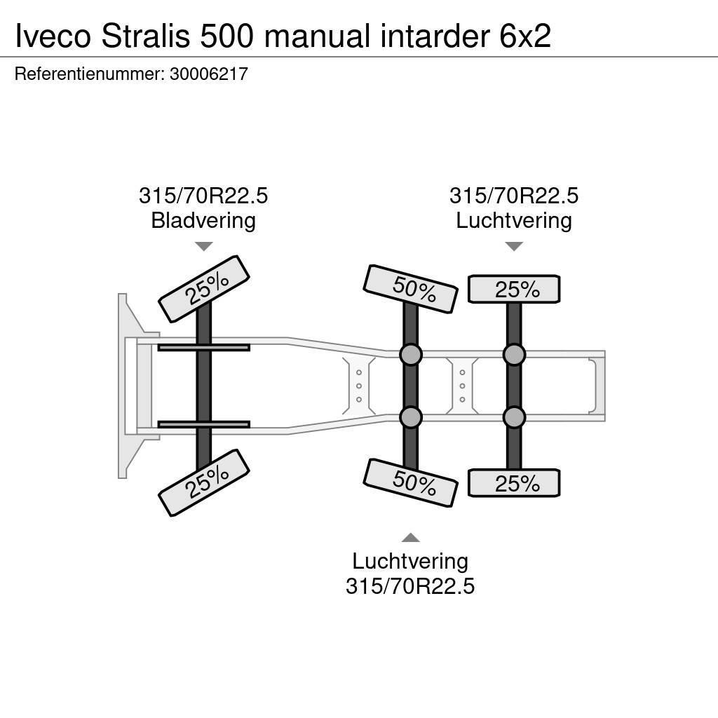 Iveco Stralis 500 manual intarder 6x2 Тягачі