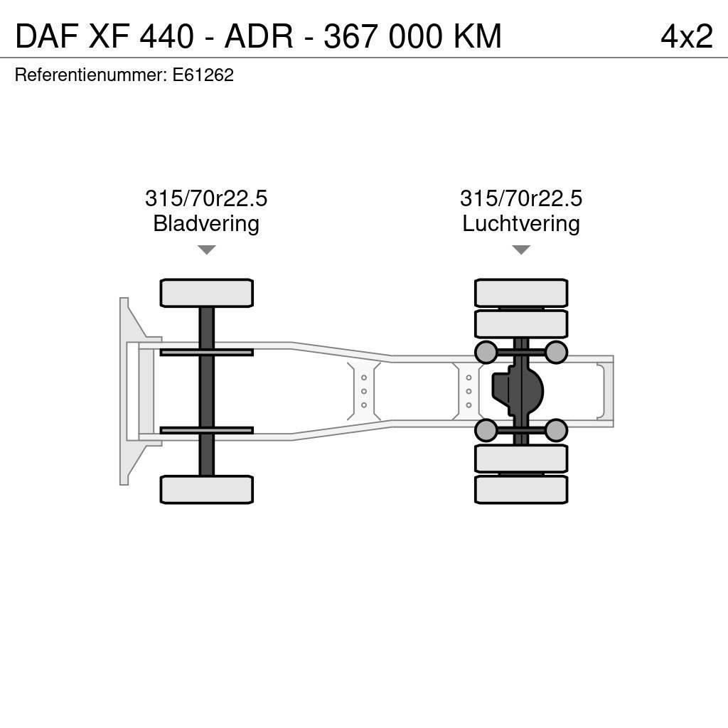 DAF XF 440 - ADR - 367 000 KM Тягачі