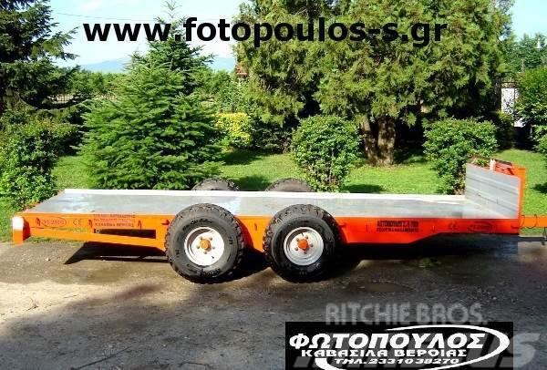  Fotopoulos Πλατφόρμα, καρότσα χαμηλή με 2 Трейлери колесного транспортного засобу