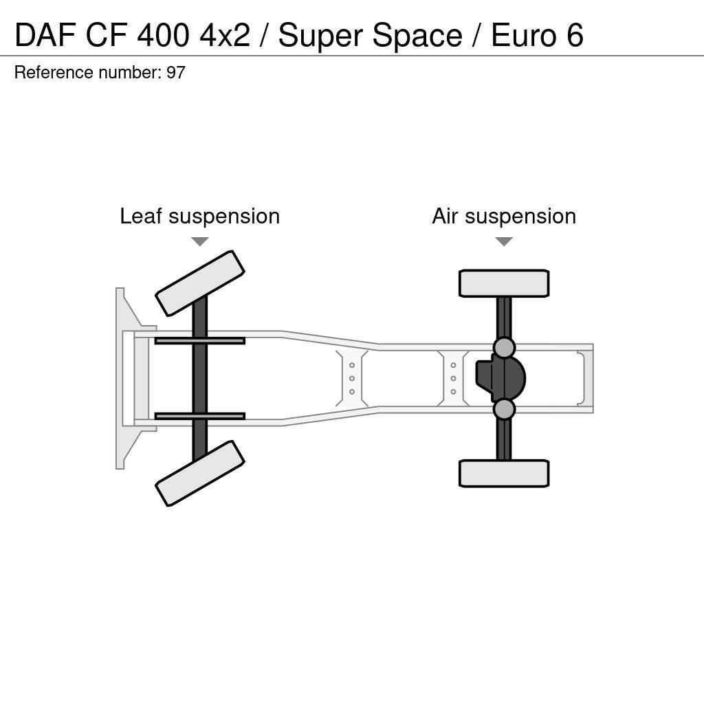 DAF CF 400 4x2 / Super Space / Euro 6 Тягачі