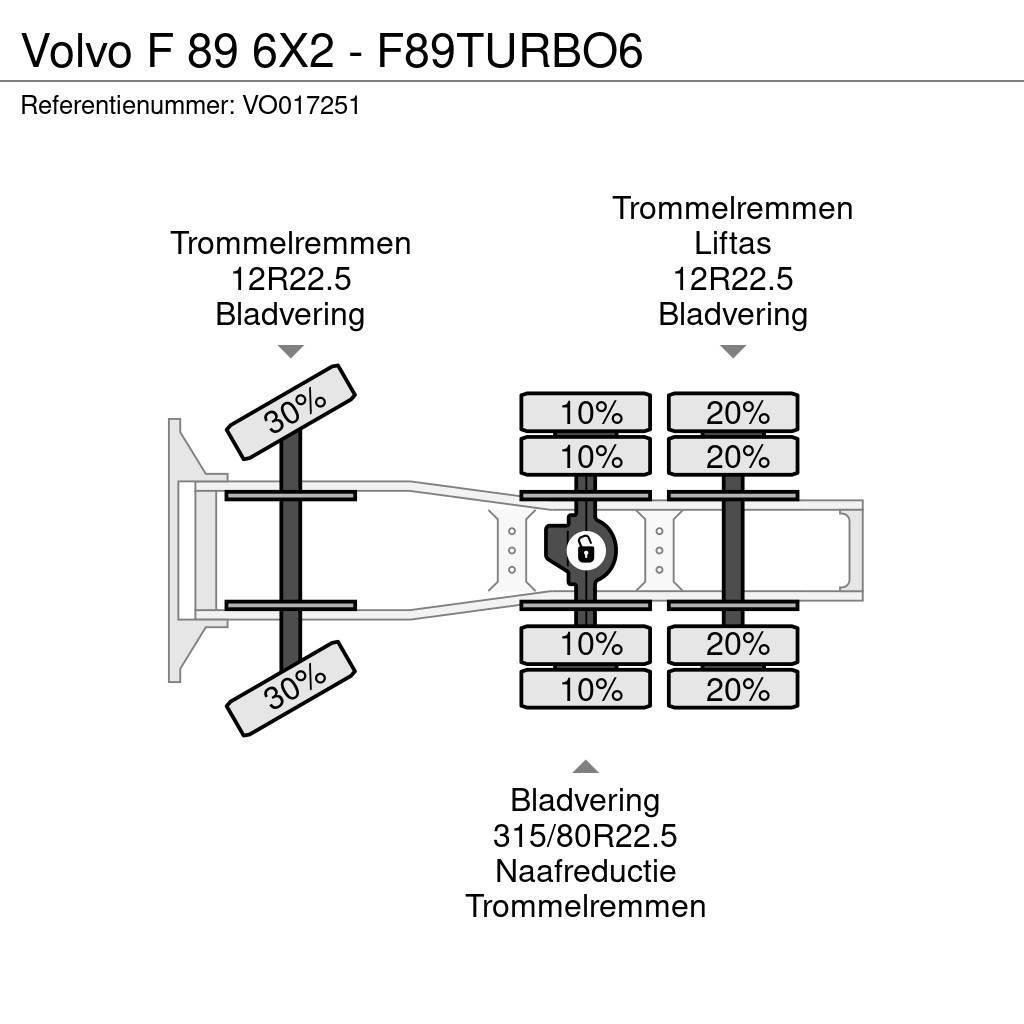 Volvo F 89 6X2 - F89TURBO6 Тягачі