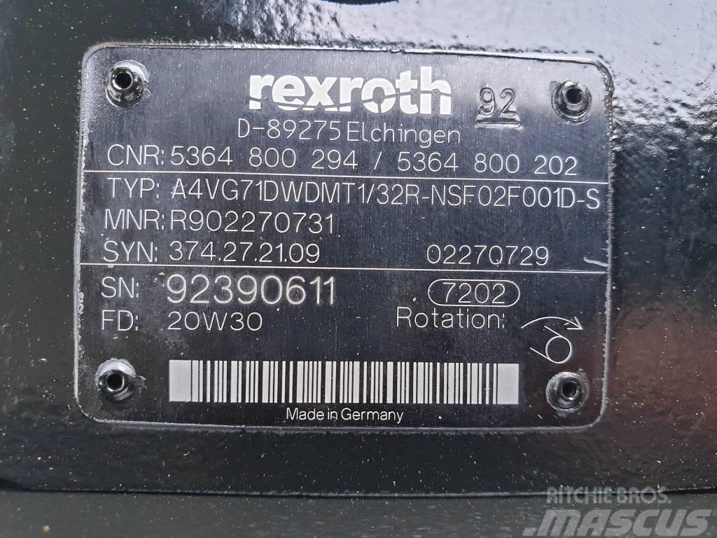 Rexroth Fuchs MHL360E Variable displ. pump 5364800202 Гідравліка