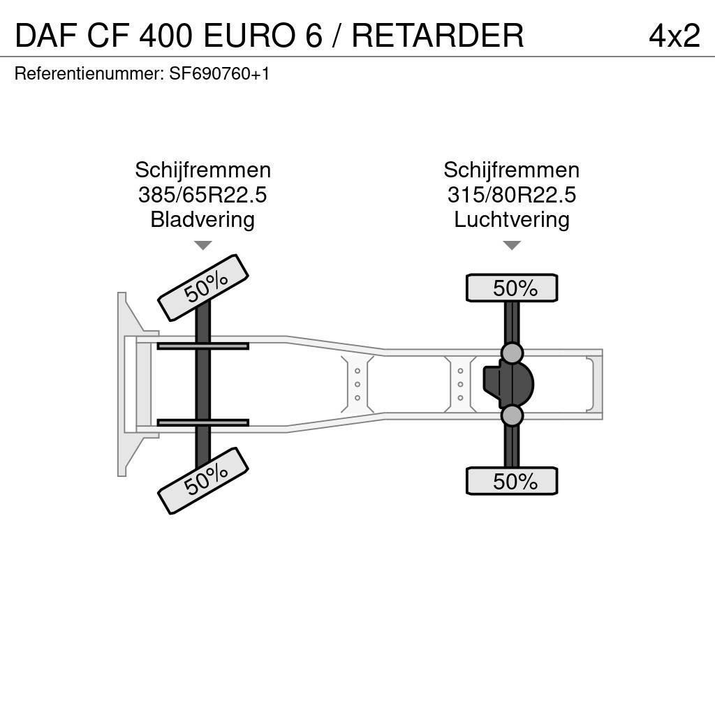DAF CF 400 EURO 6 / RETARDER Тягачі