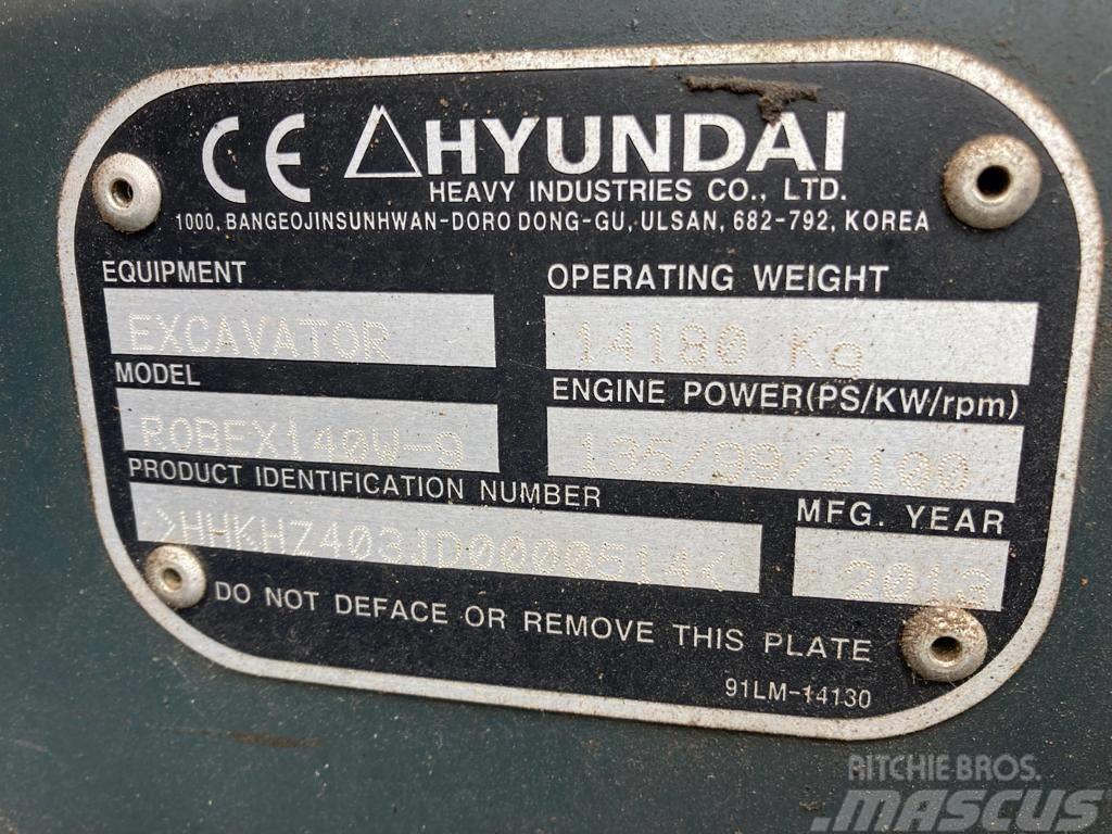 Hyundai Robex 140 W-9 Колісні екскаватори