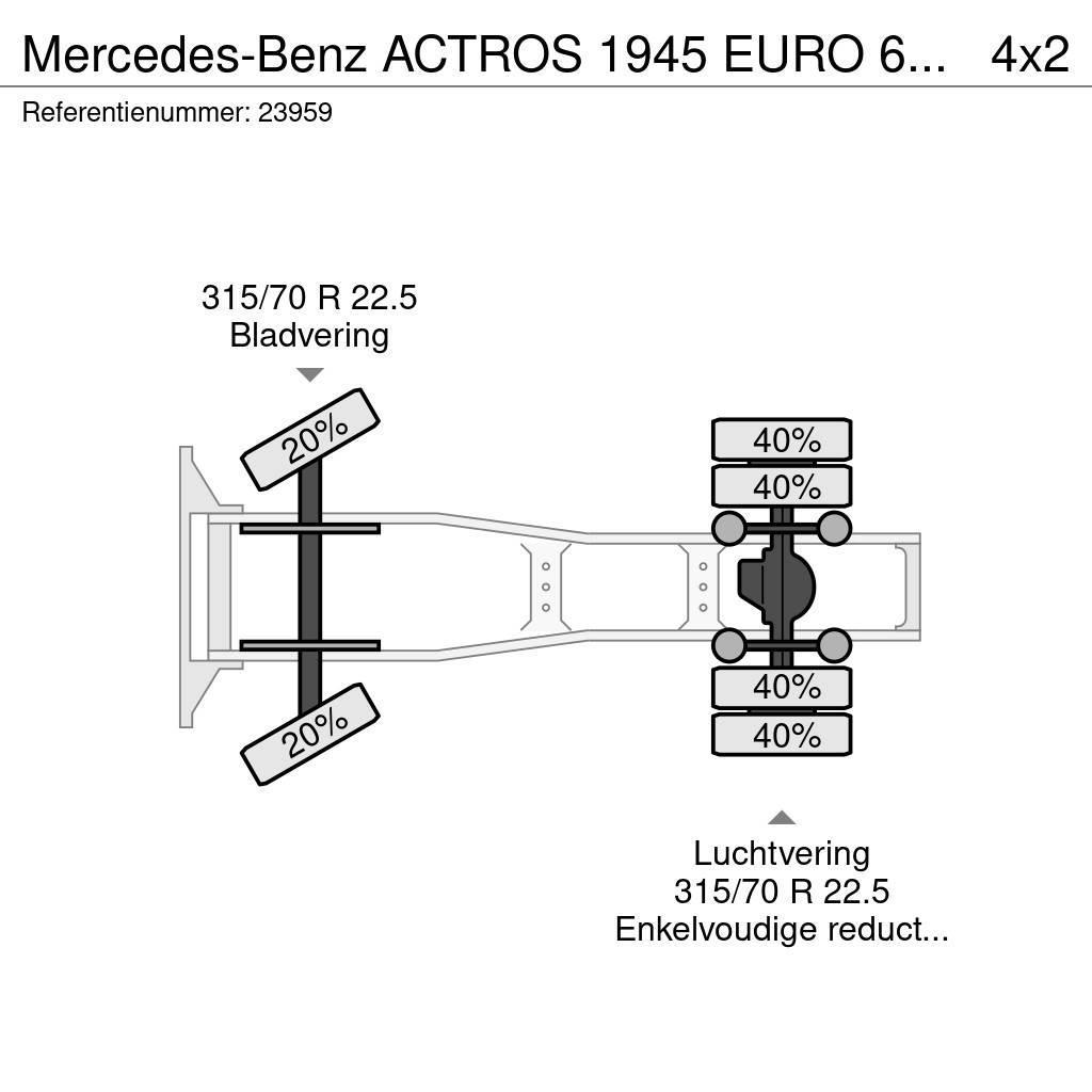 Mercedes-Benz ACTROS 1945 EURO 6 651.000KM Тягачі