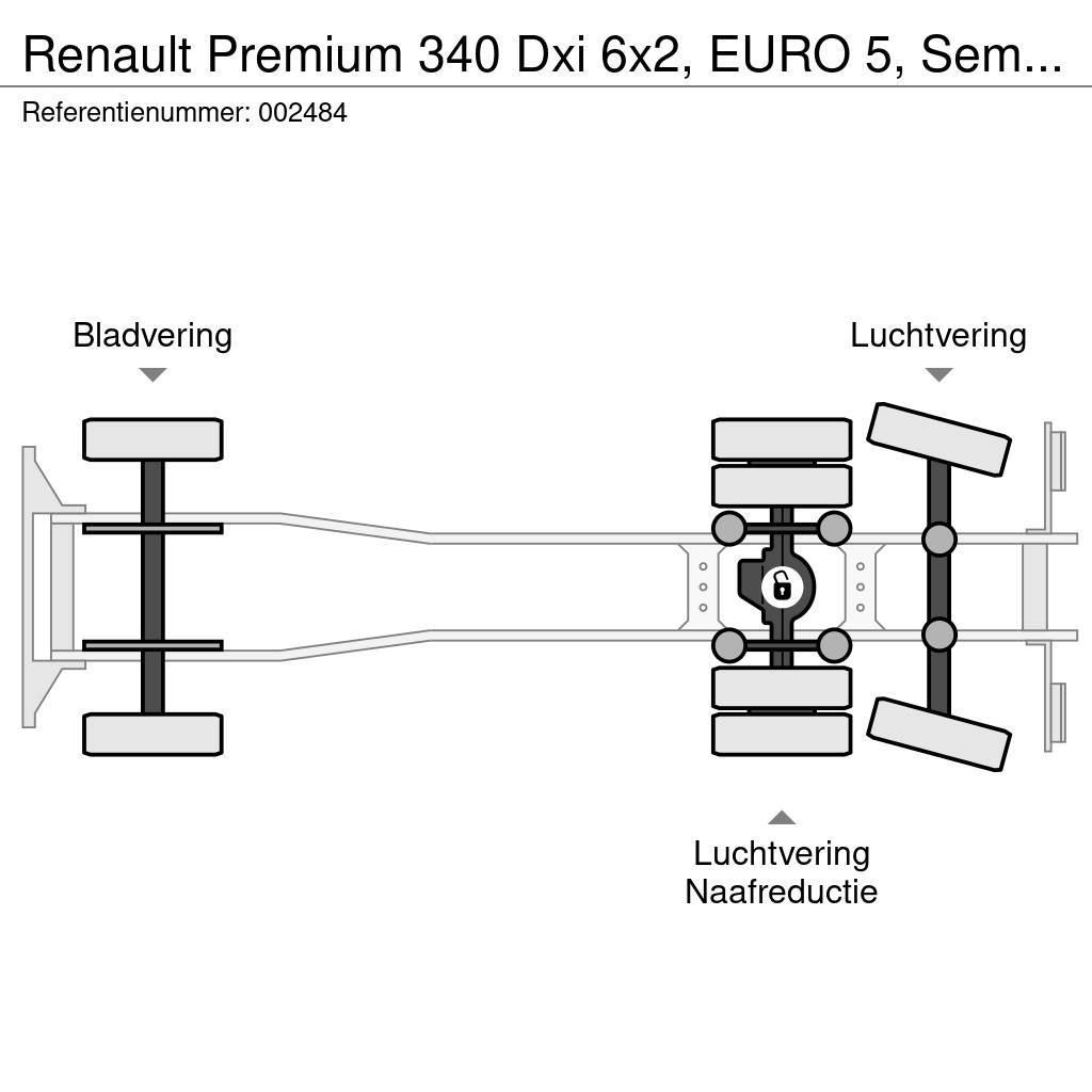 Renault Premium 340 Dxi 6x2, EURO 5, Semat Zoeller Сміттєвози
