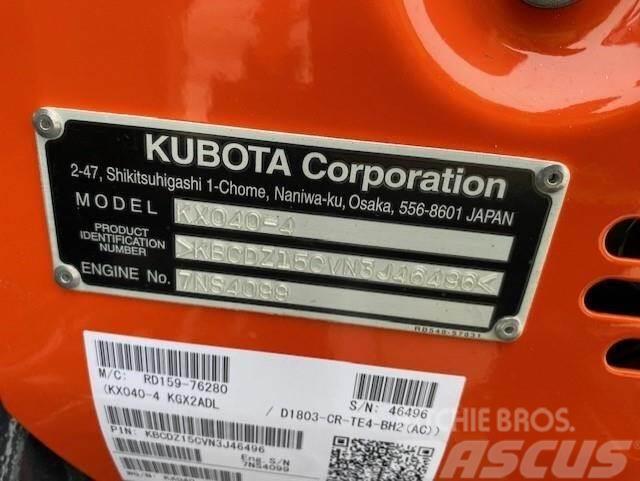 Kubota KX040-4 Міні-екскаватори < 7т
