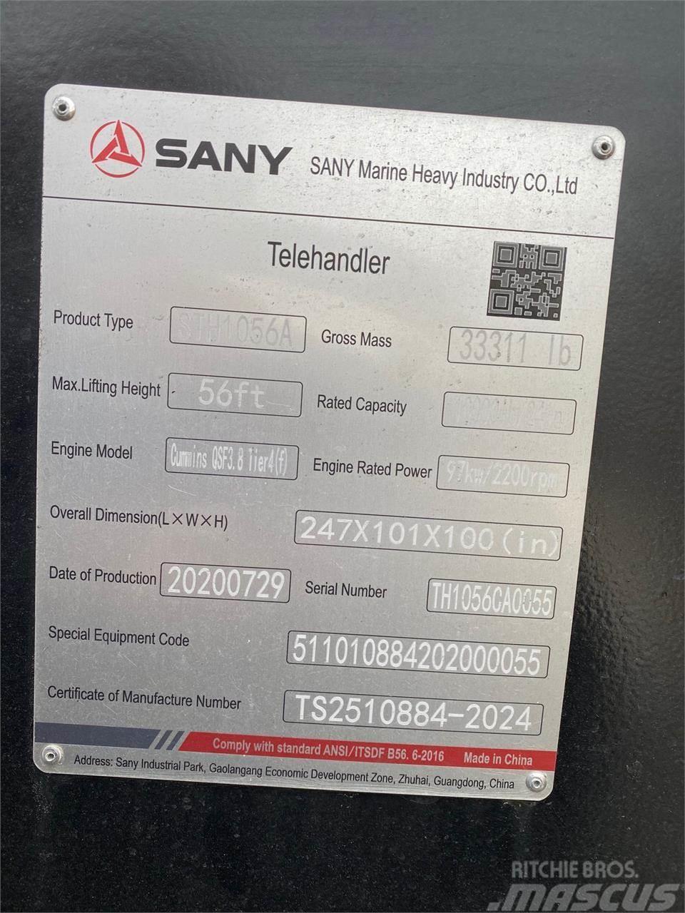 Sany STH1056A Телескопічні навантажувачі