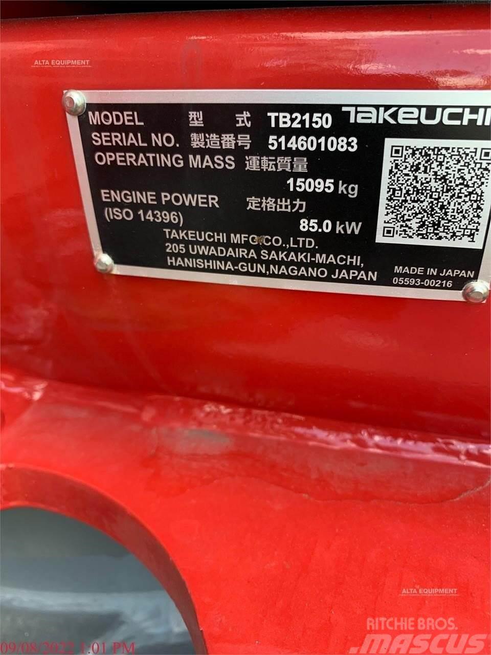 Takeuchi TB2150 Гусеничні екскаватори