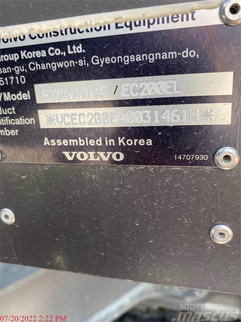 Volvo EC200EL Гусеничні екскаватори