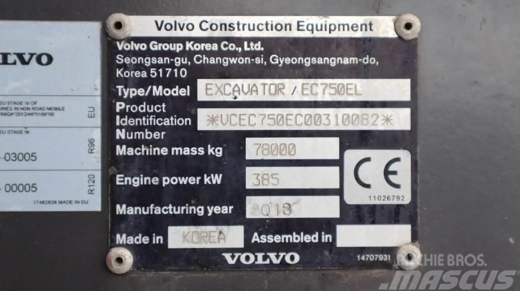 Volvo EC 750 EL | BUCKET | GOOD CONDITION Колісні екскаватори