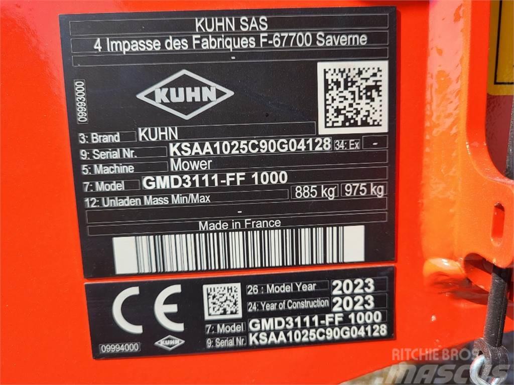 Kuhn GMD 3111 FF / 1000 Косилки-формувачі
