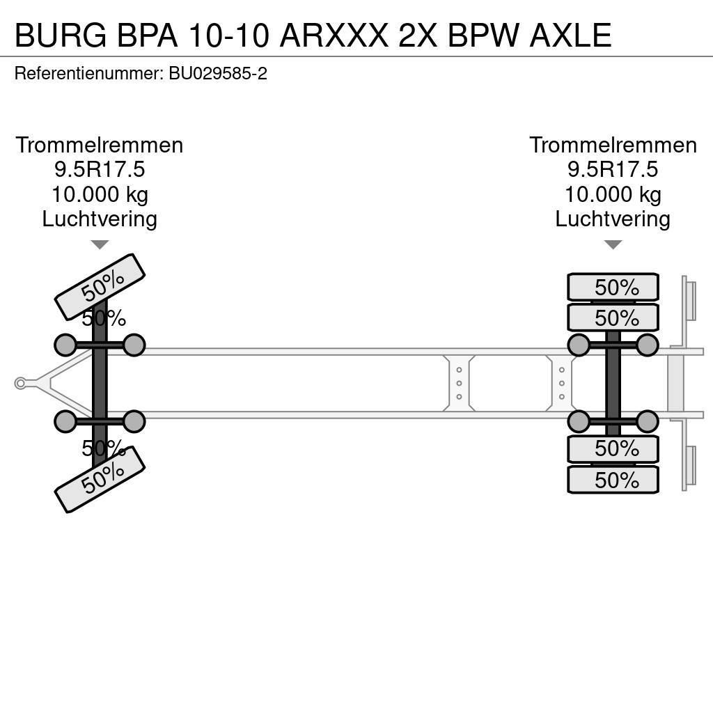 Burg BPA 10-10 ARXXX 2X BPW AXLE Контейнеровози