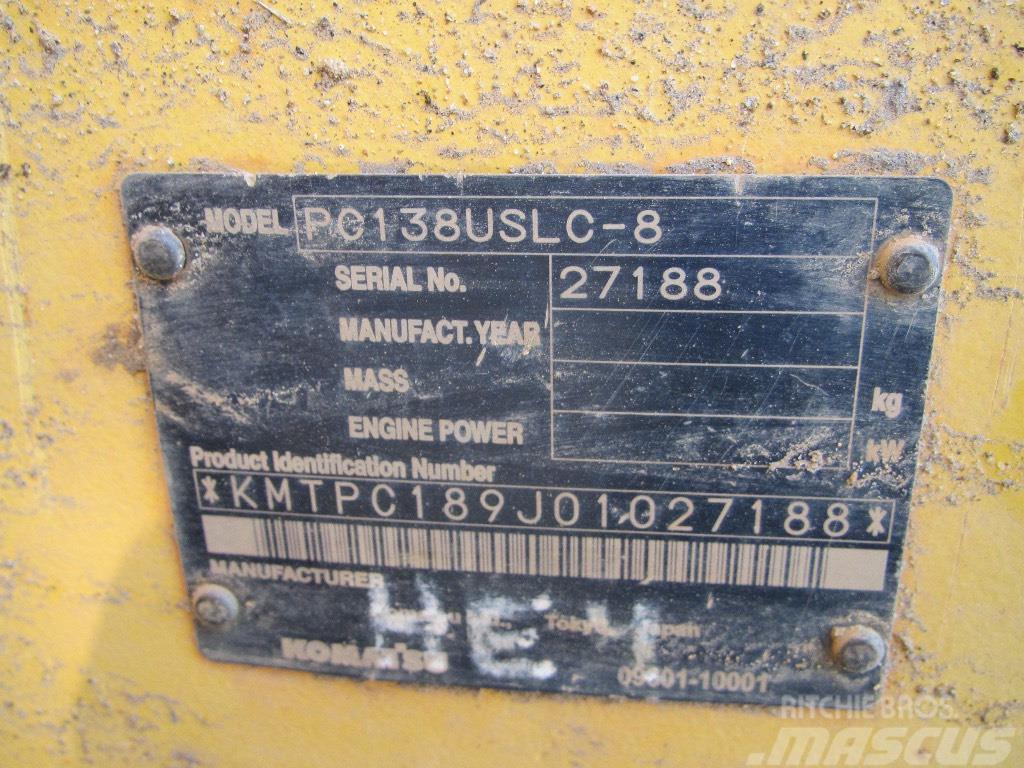 Komatsu PC 138 USLC-8 Гусеничні екскаватори