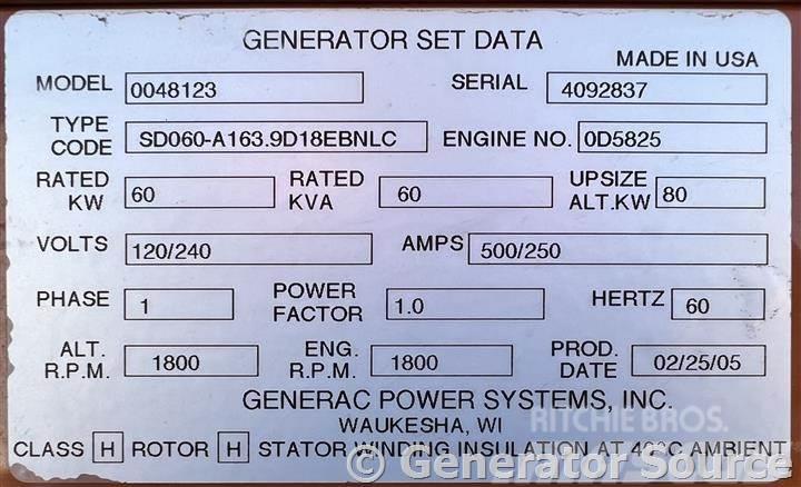 Generac 60 kW - JUST ARRIVED Дизельні генератори