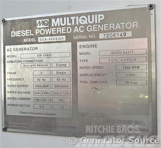 MultiQuip 36 kW - FOR RENT Дизельні генератори