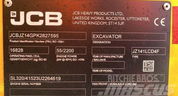 JCB JZ141LC Міні-екскаватори < 7т