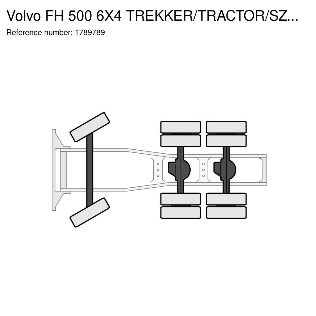Volvo FH 500 6X4 TREKKER/TRACTOR/SZM EURO 6 HYDRAULIC Тягачі
