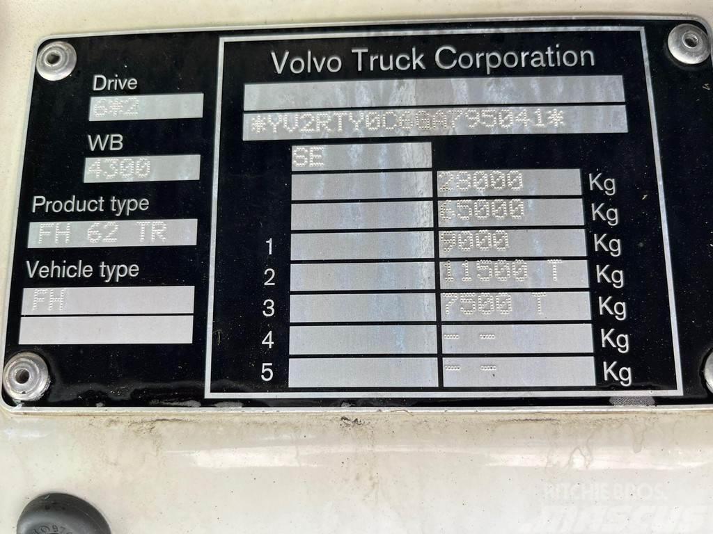 Volvo FH 460 6x2 9 TON FRONT AXLE / PTO / CHASSIS L=6300 Шасі з кабіною