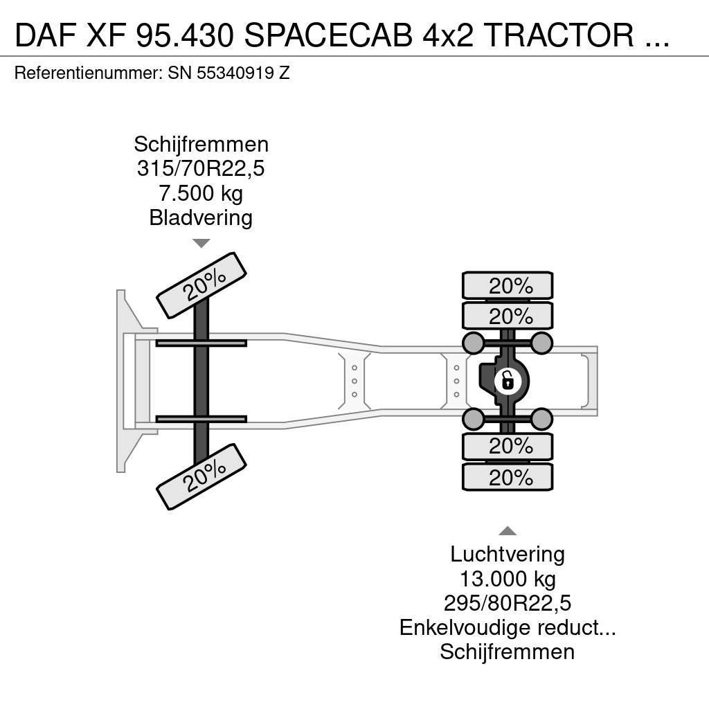 DAF XF 95.430 SPACECAB 4x2 TRACTOR UNIT (EURO 3 / ZF16 Тягачі