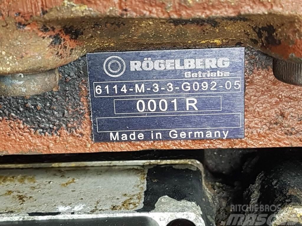  Rögelberg 6114-M-3-3-G092-Transmission/Getriebe/Tr Коробка передач