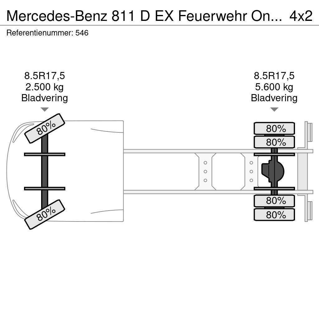 Mercedes-Benz 811 D EX Feuerwehr Only 10.000 KM Like New! Інше