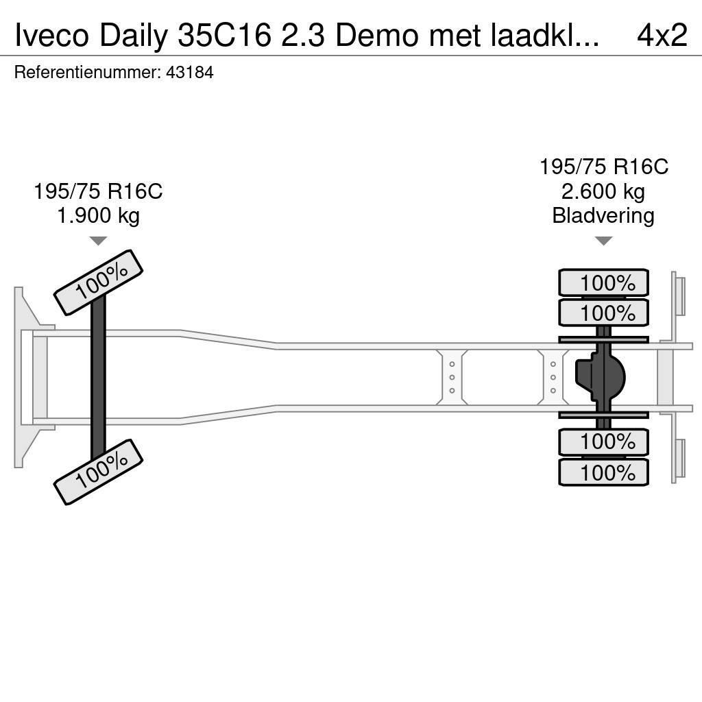 Iveco Daily 35C16 2.3 Demo met laadklep Just 2.254 km! Фургони