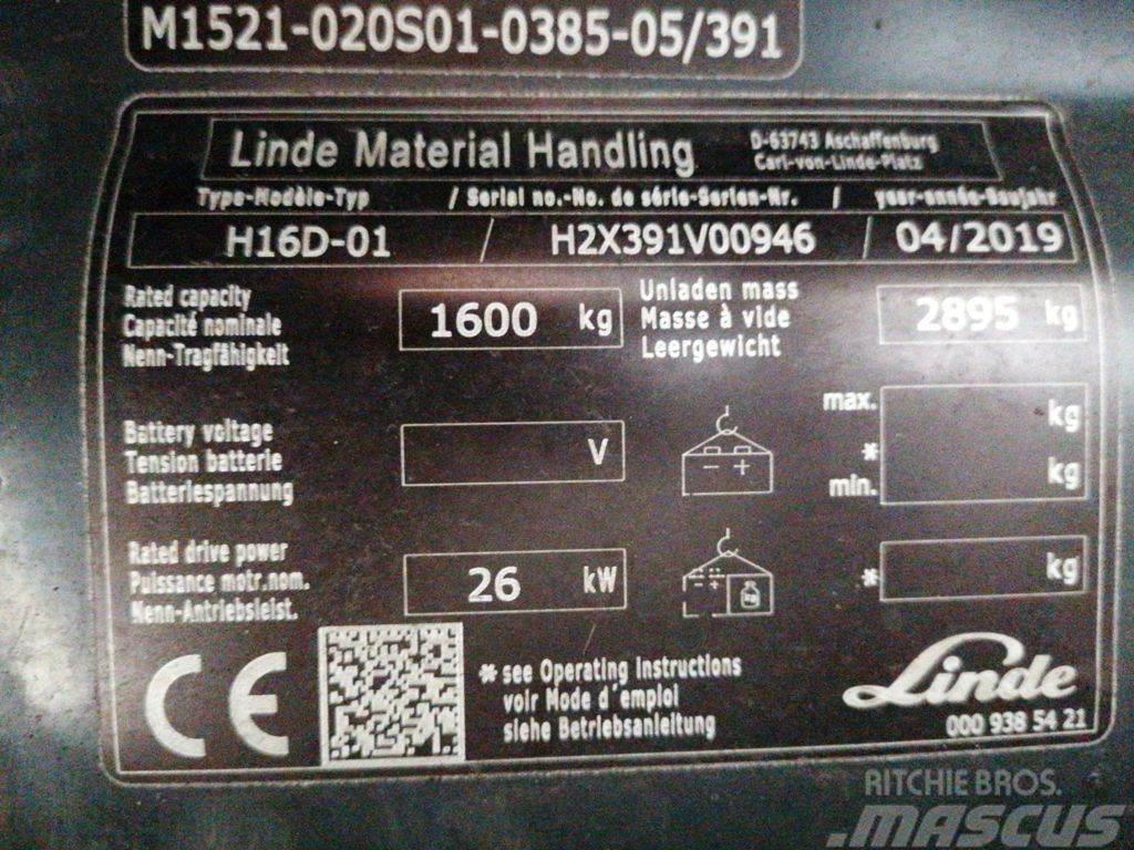 Linde H16D-01 Дизельні навантажувачі