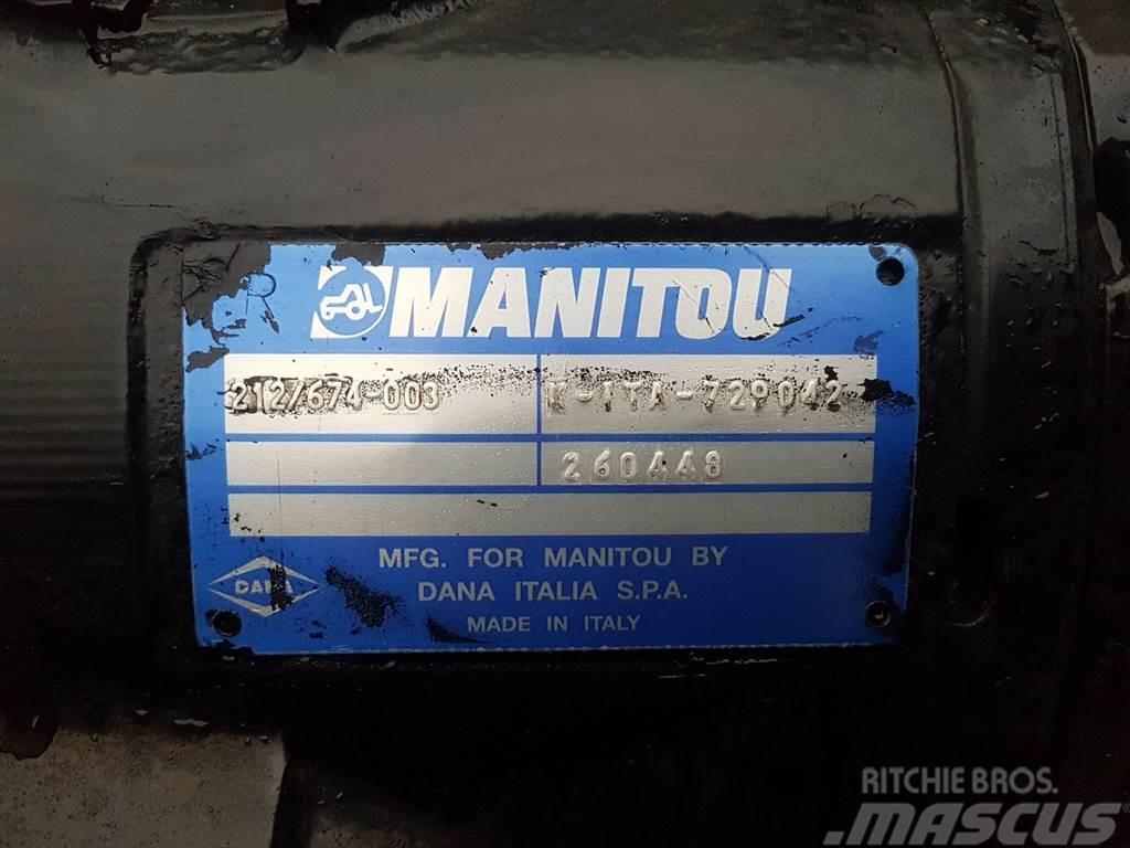Manitou MT1840-Spicer Dana 212/674-003-Axle/Achse/As Осі
