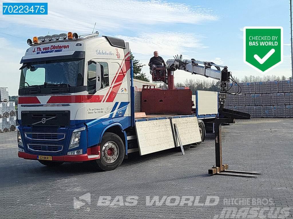 Volvo FH 540 6X2 NL-Truck HIAB 130 R F-2 Roller crane kr Вантажівки-платформи/бокове розвантаження