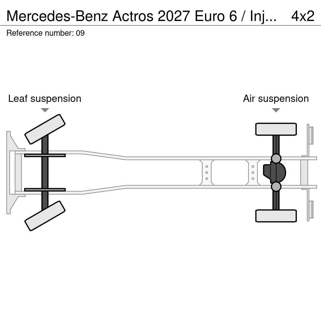 Mercedes-Benz Actros 2027 Euro 6 / Injektorproblem !!! Шасі з кабіною