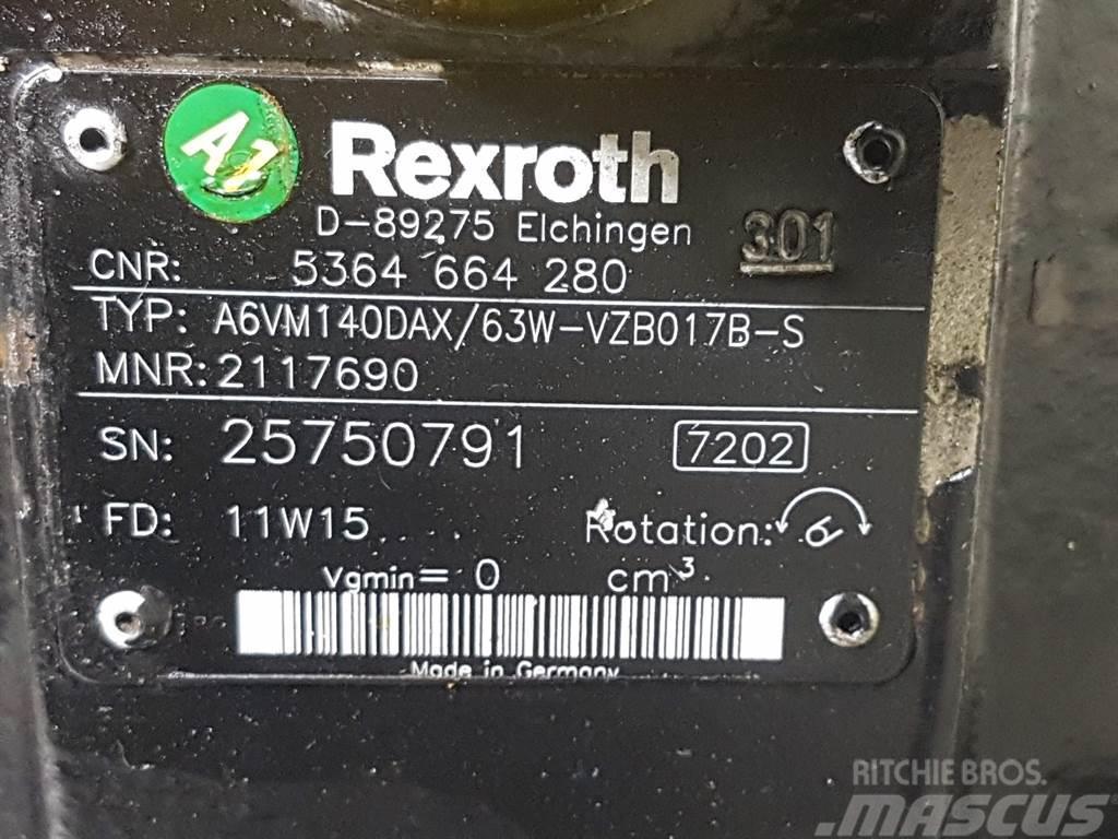 Terex TL210-5364664280-Rexroth A6VM140DAX/63-Drive motor Гідравліка
