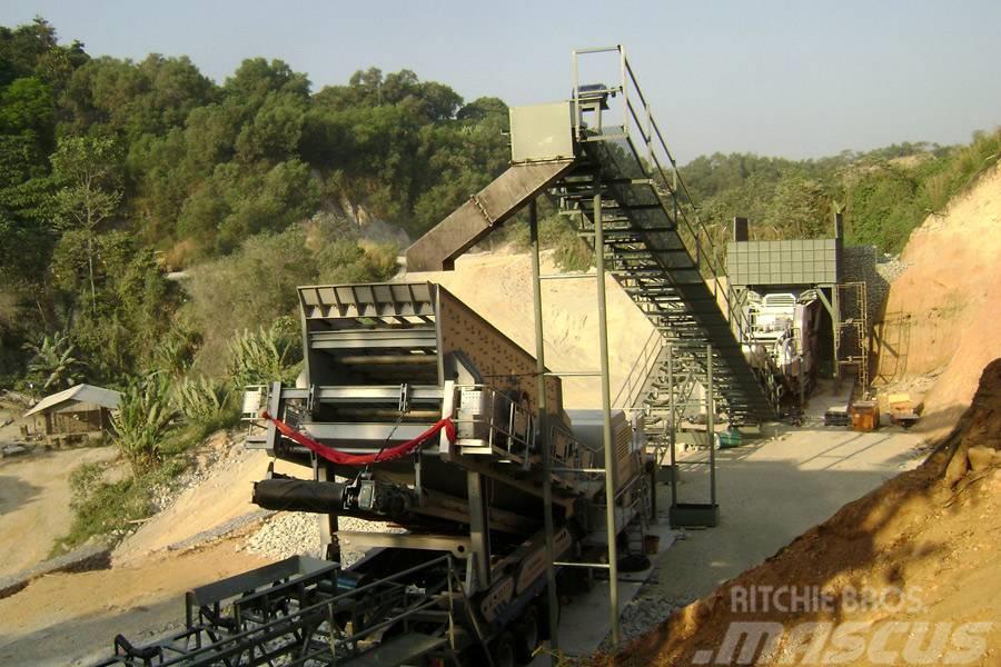 Liming Four in one type mobile crusher Мобільні дробарки