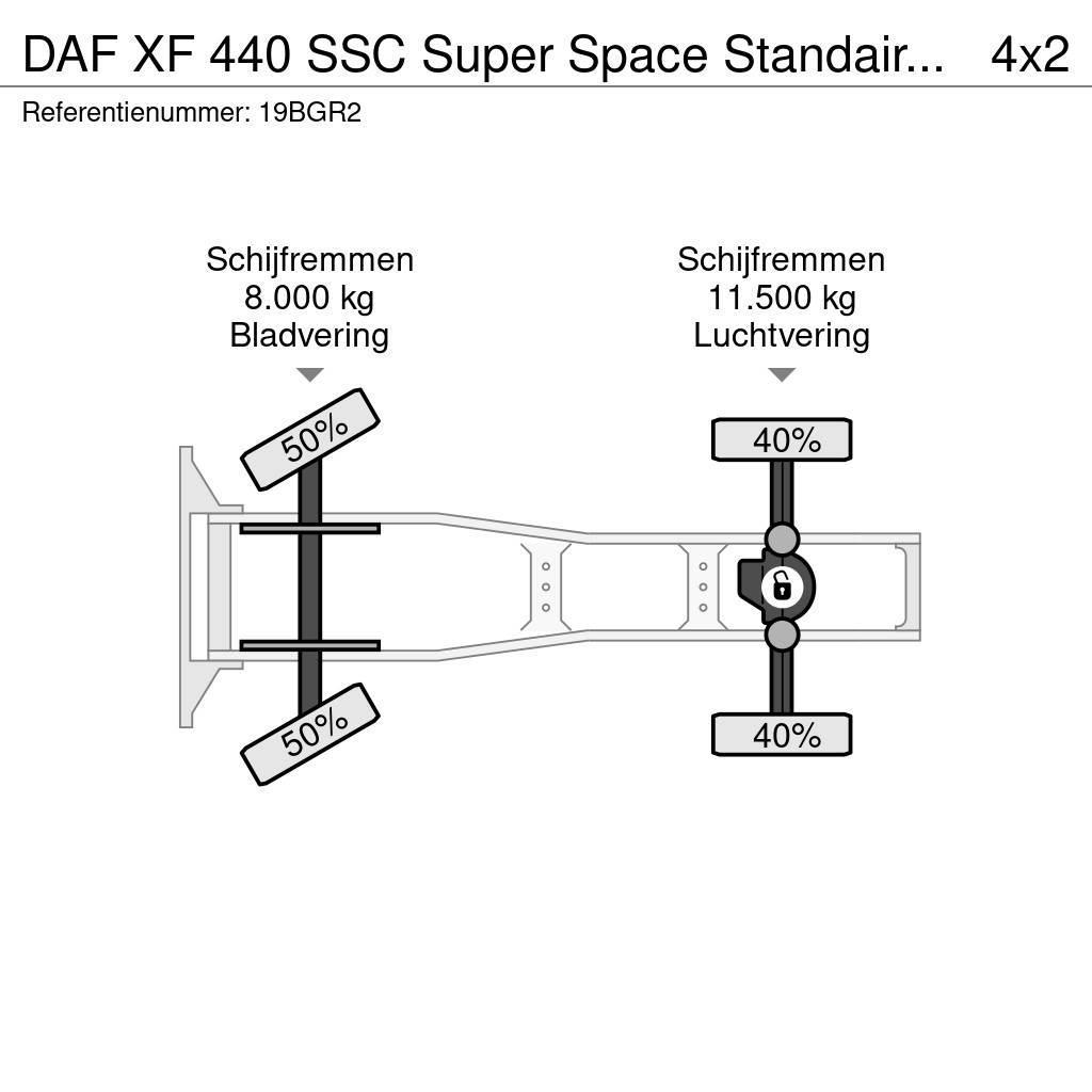 DAF XF 440 SSC Super Space Standairco Hydraulic ACC NL Тягачі