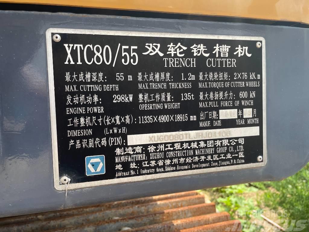  徐工 XTC80/55 Цепи / Гусениці