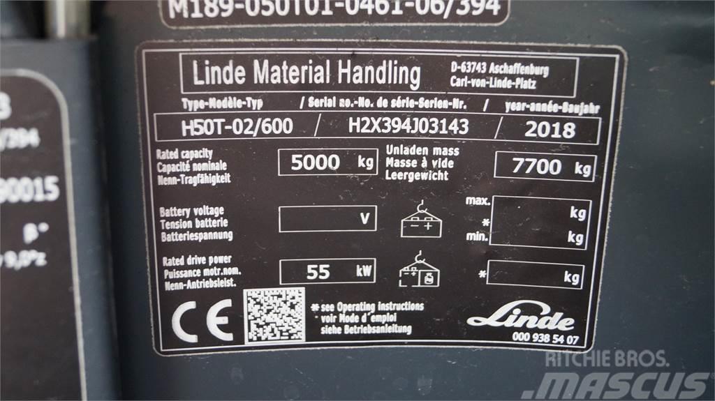 Linde H50T/600 Газові навантажувачі