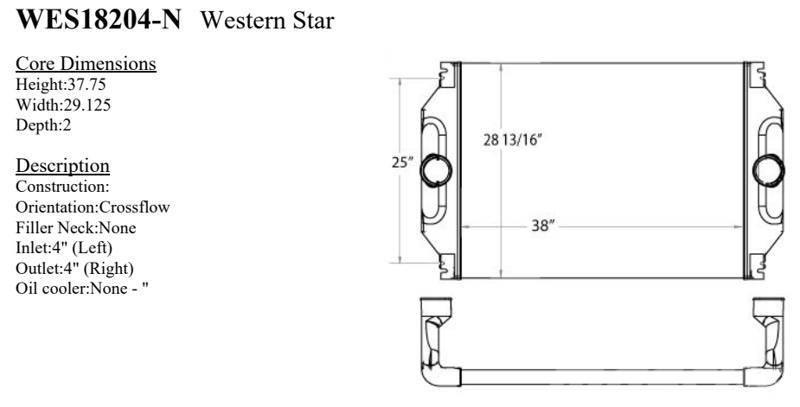 Western Star 4900 Series Радіатори