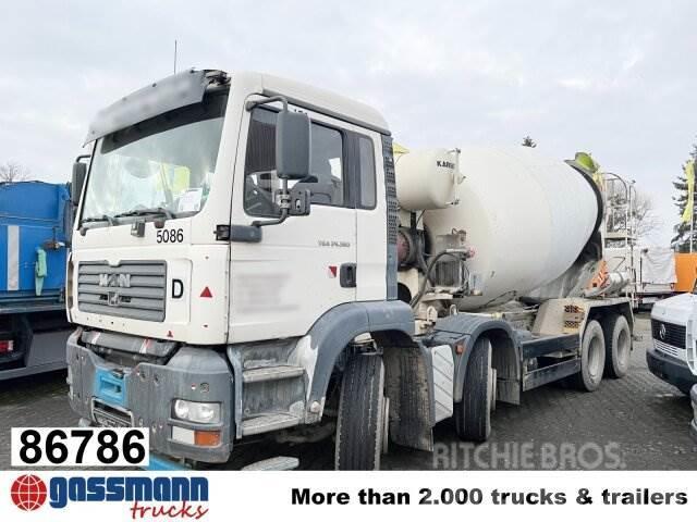 MAN TGA 35.360 8X4 BB, Betonmischer Karrena 10m³ Вантажівки / спеціальні