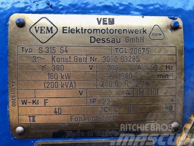  200 kVA VEM Type S315 S4 TGL20675 Generator Інші генератори