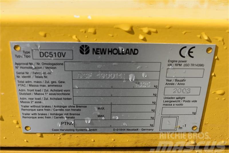 New Holland DC510V Додаткове обладнання для збиральних комбайнів