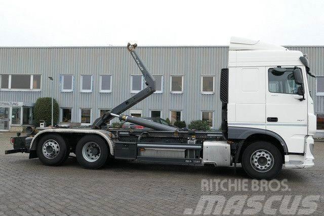 DAF XF 480 6x2, Meiller RS 21.70, Lenk-Lift-Achse Вантажівки з гаковим підйомом