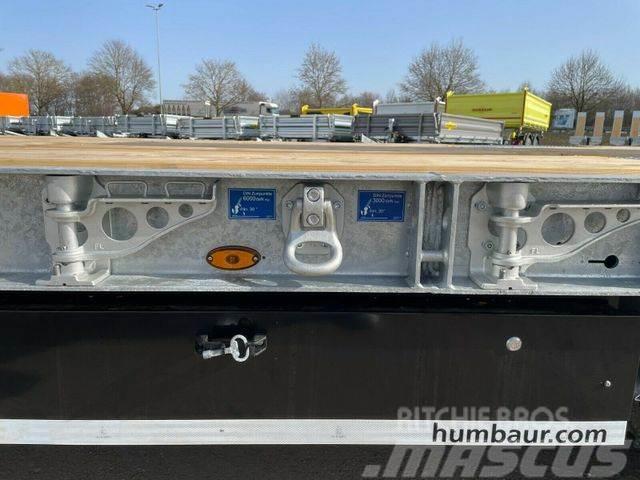 Humbaur 3-A-Tieflader Luftgef/3mPaket/Hydraulik/Verzinkt Низькорамні причепи